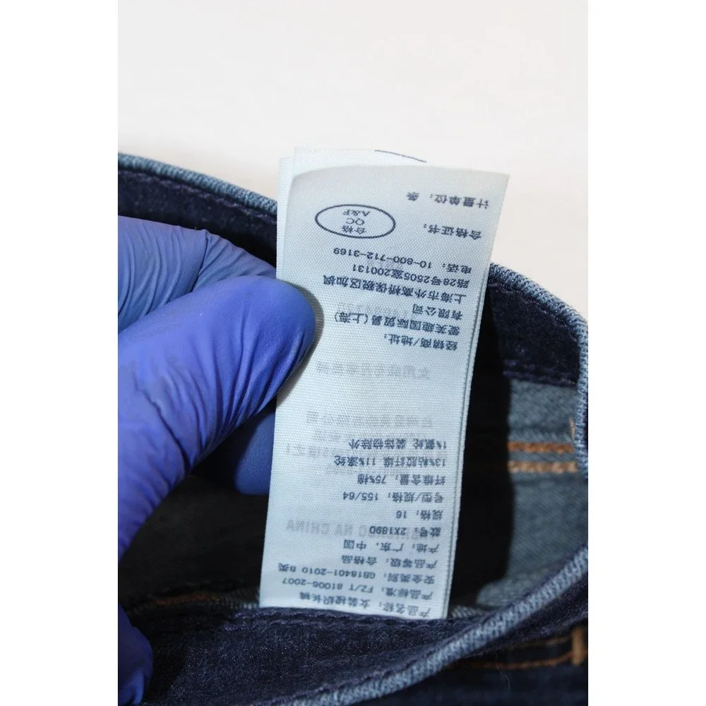 Abercrombie Kids Girls Dark Wash Skinny Jeans Size 16 Kids Slim Fit